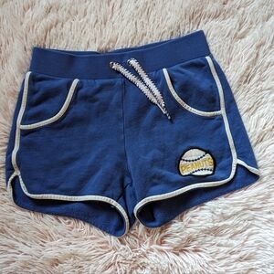 PEANUTS x Hanna Andersson Blue Softball Shorts 130cm US8